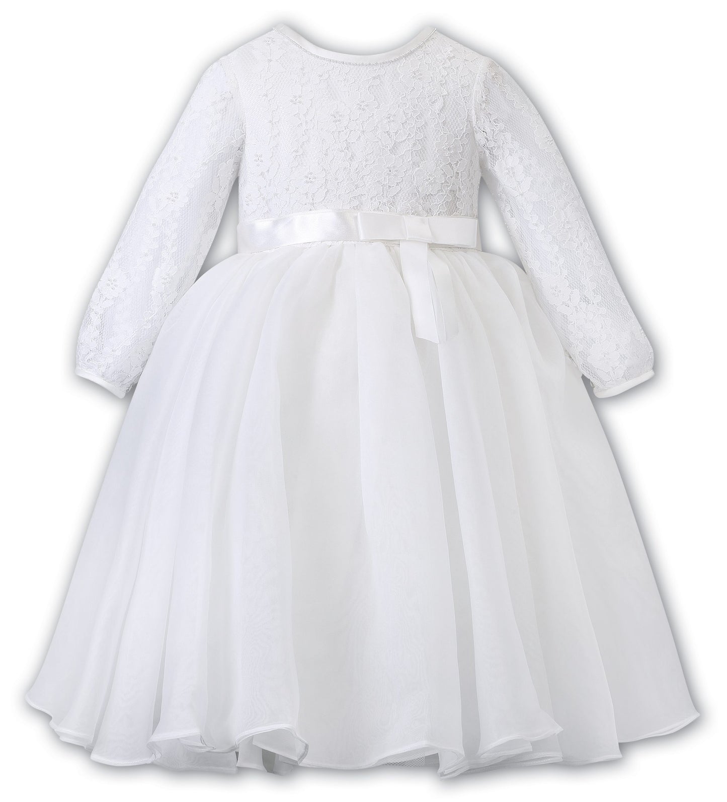 Long sleeve lace gown