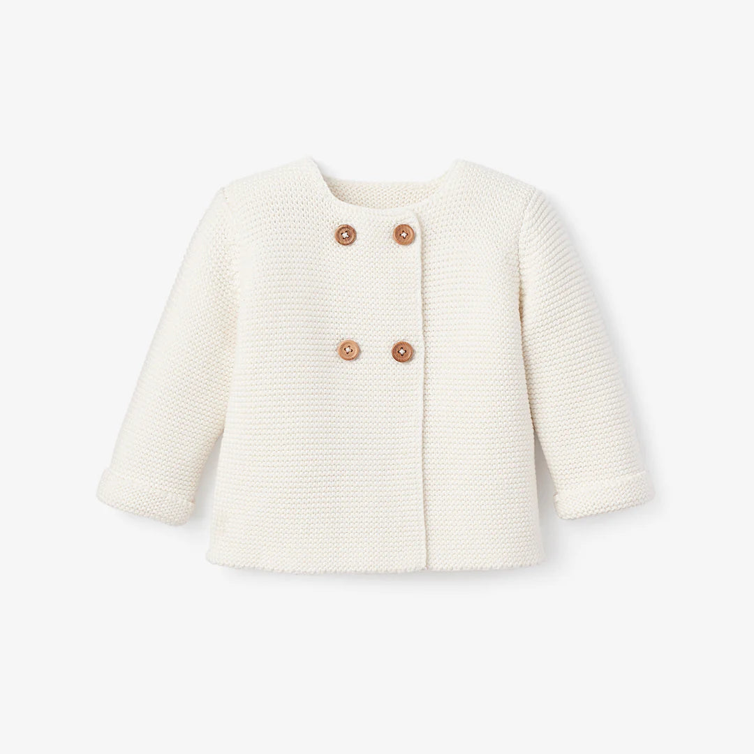 SOFIA & FINN CARDIGAN KNIT SET-WHITE