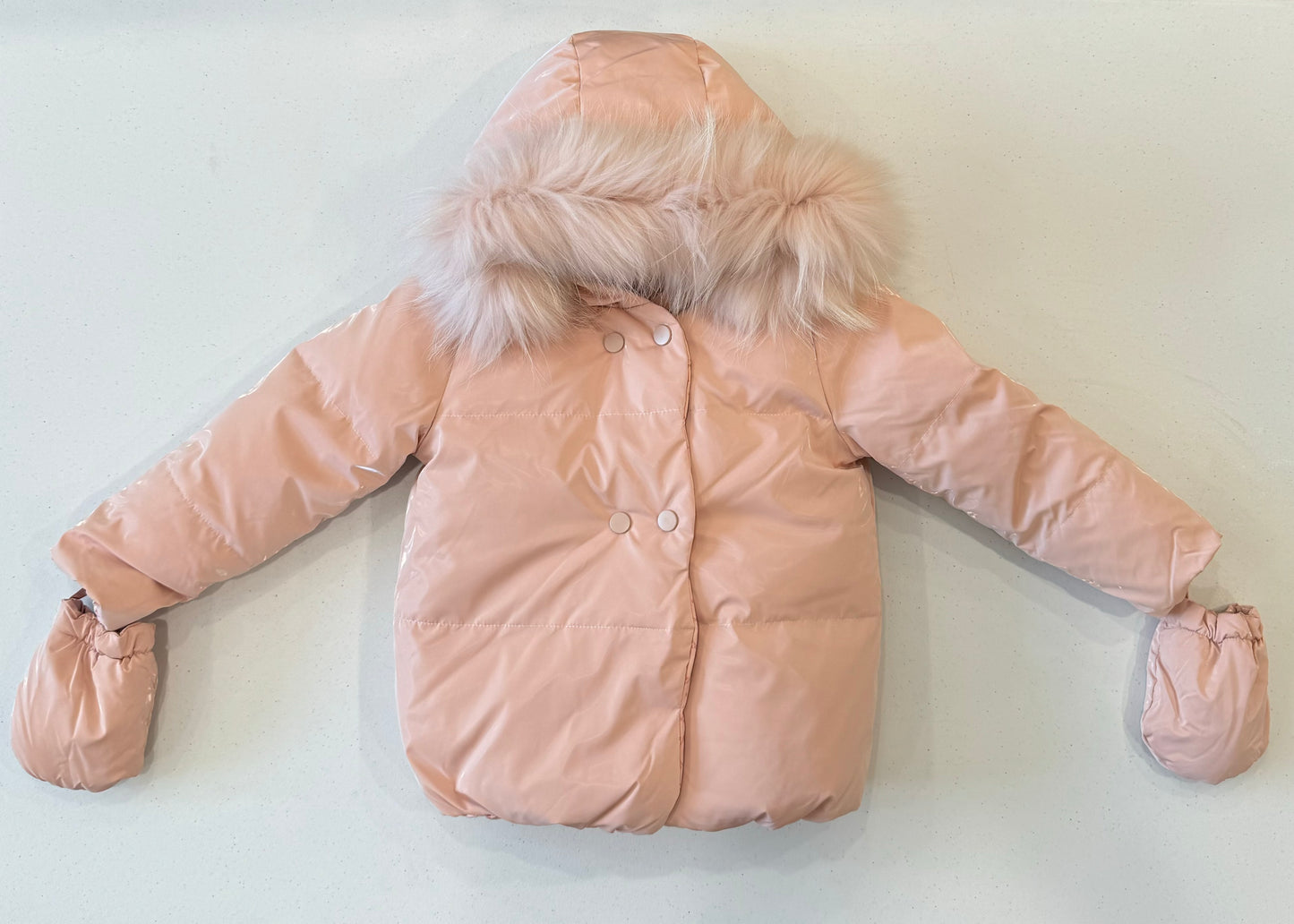 Reversible pink flowers jacket