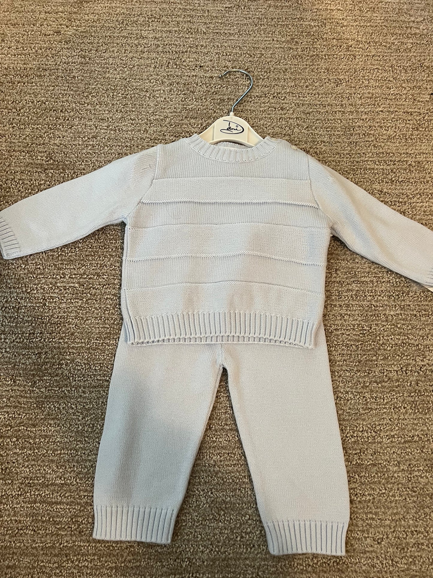The baby blue knit set