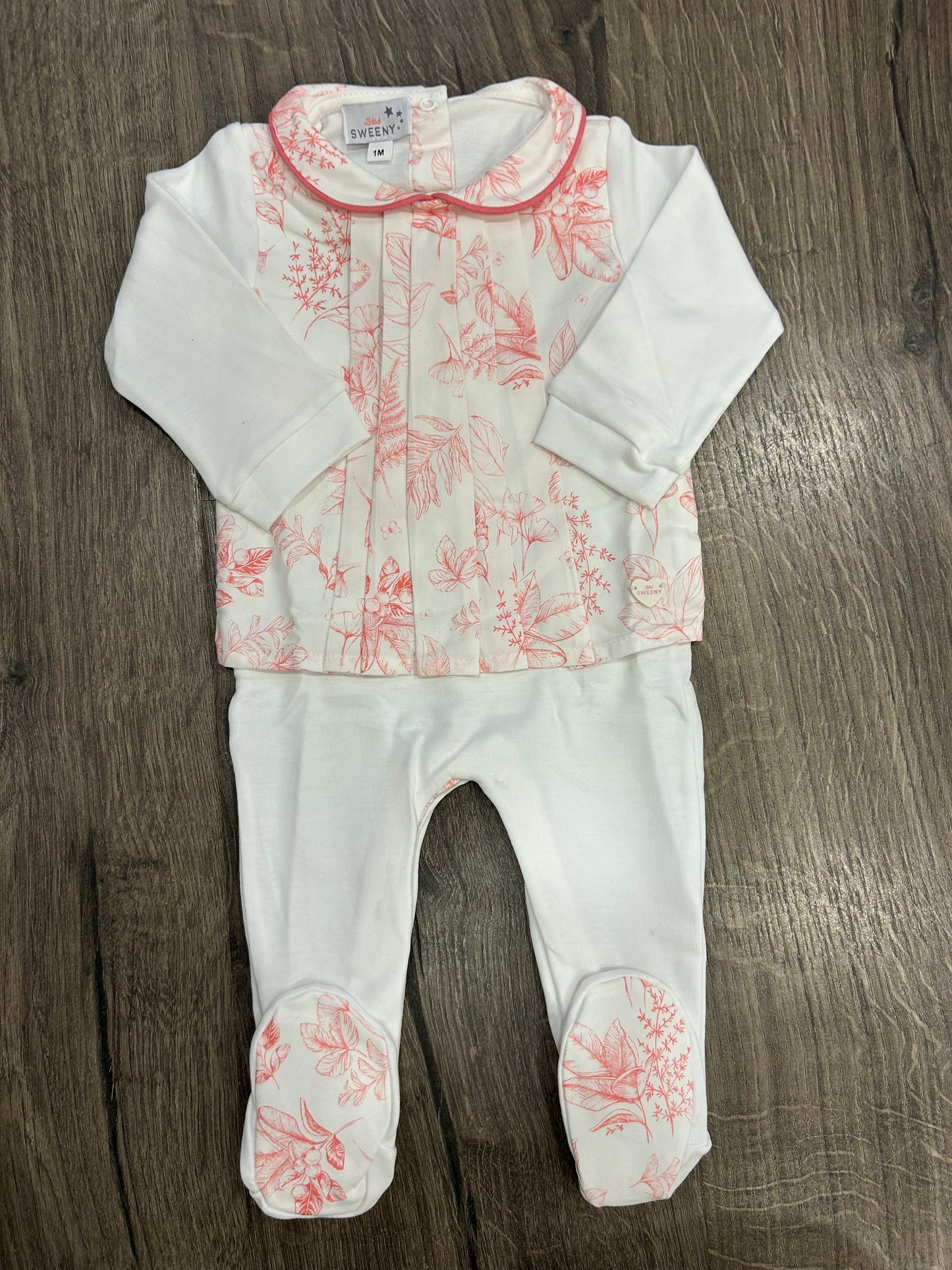 Toile De Jouy | PINK Babygrow Interlock