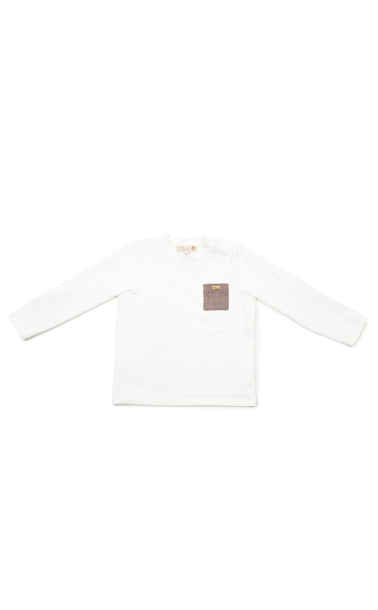 L/S cotton wool pocket tee