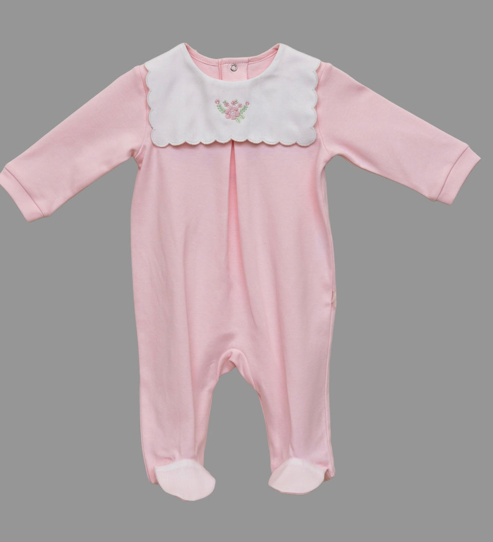 Lynn Ruffle Collared Footie