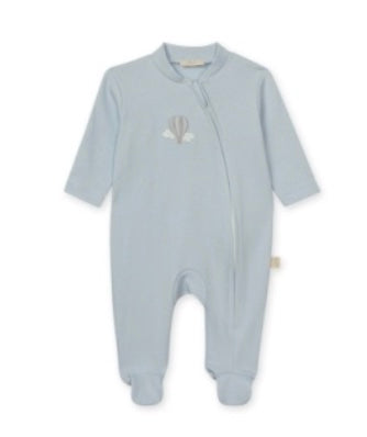 Air Balloon Cotton Footie W/ Zipper