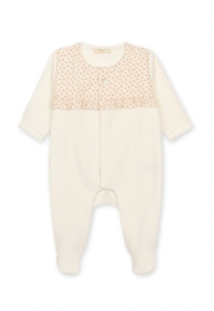 Heather Cotton Footie (Front Opening)