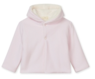 Rib Knit Hooded Jacket