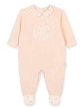Winter Garden Velour Footie