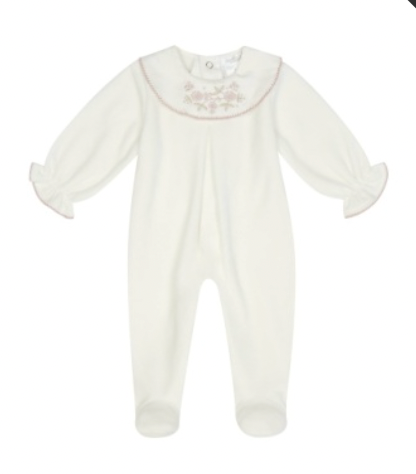 Gabrielle Velour Footie