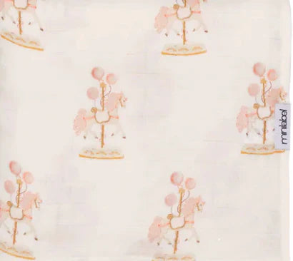 Girls Water Print Carousal Swaddle