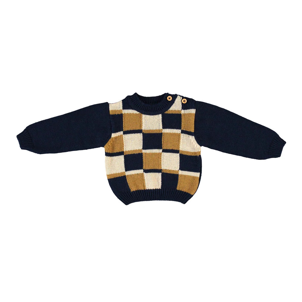 Silas Baby Sweater Patchwork