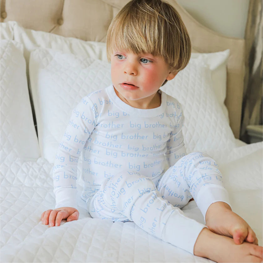 Brother and Sister F24 Printed Big Toddler Long Pajamas