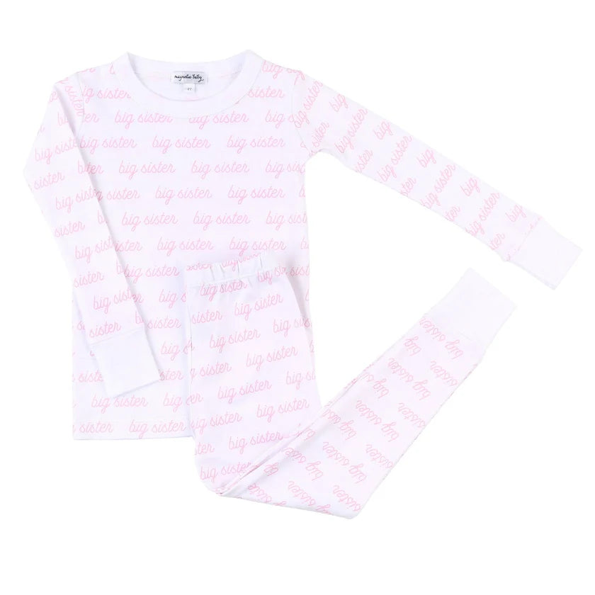 Brother and Sister F24 Printed Big Toddler Long Pajamas