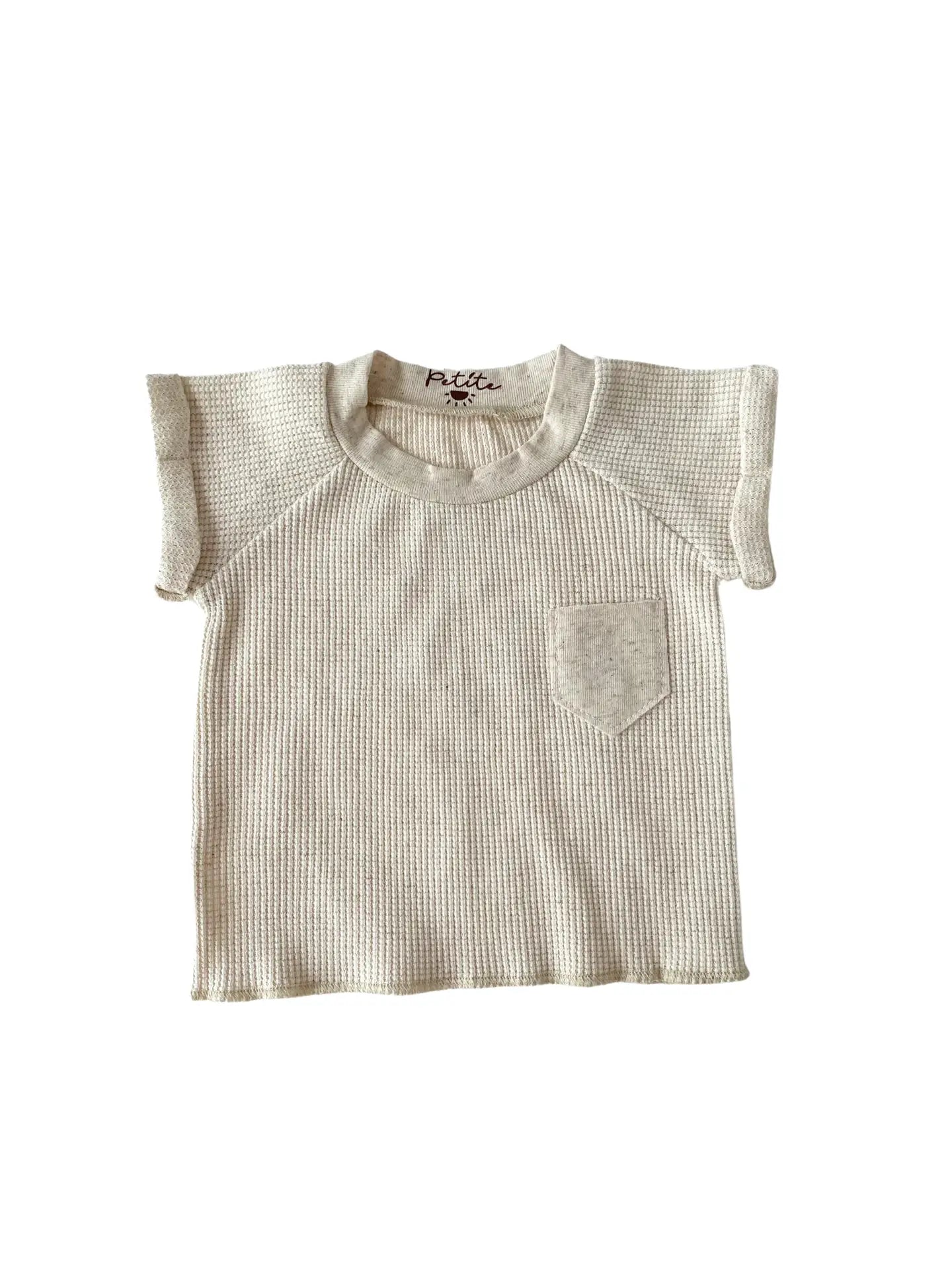 Kids T-Shirt / Linen Waffle