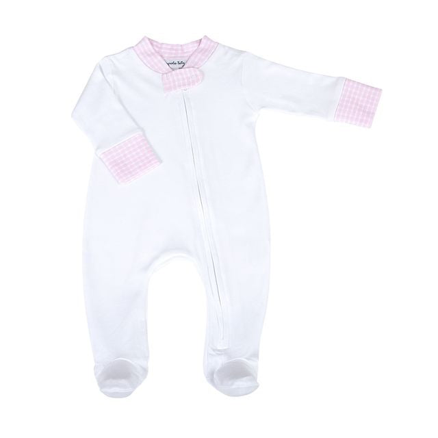 New beginnings zipper footie