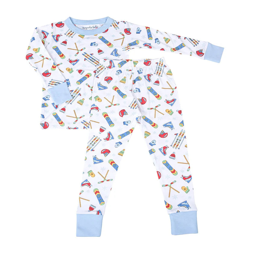 Snow Ready! Blue Long Pajamas