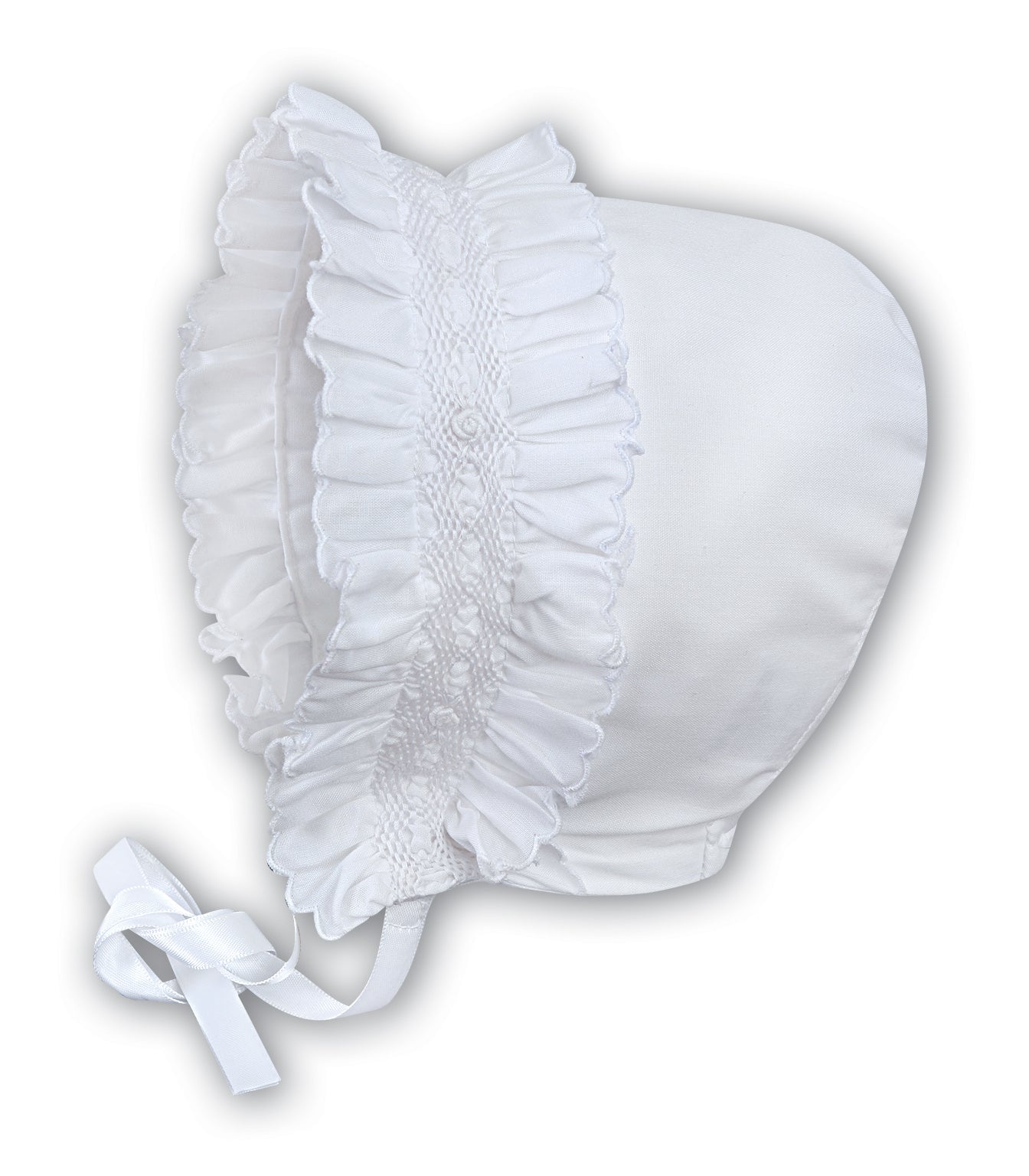 Embroidered flower bonnet