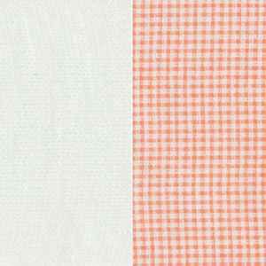 Coral gingham bubble