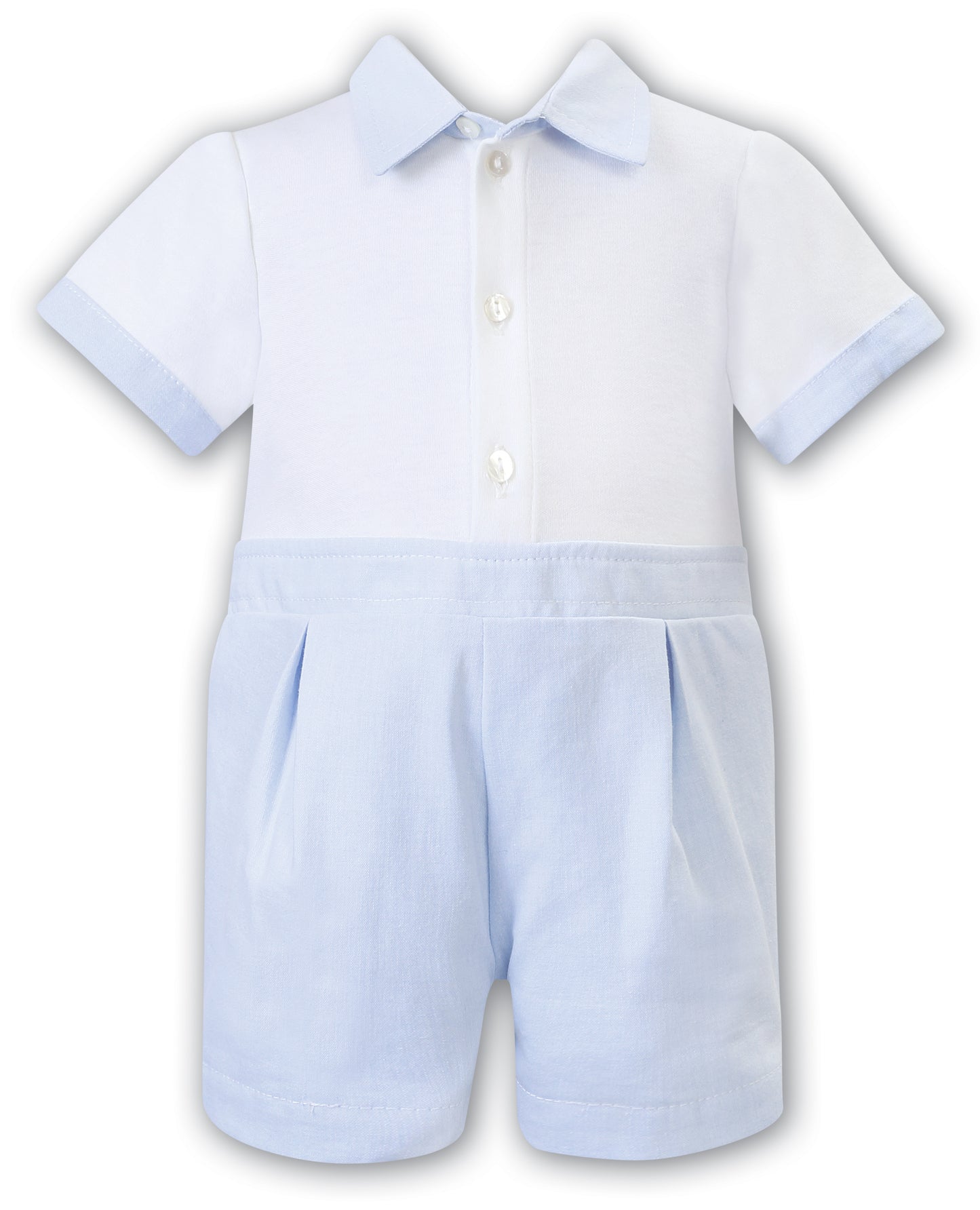 Collared button down romper