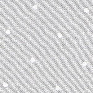 Grey polka dot footie