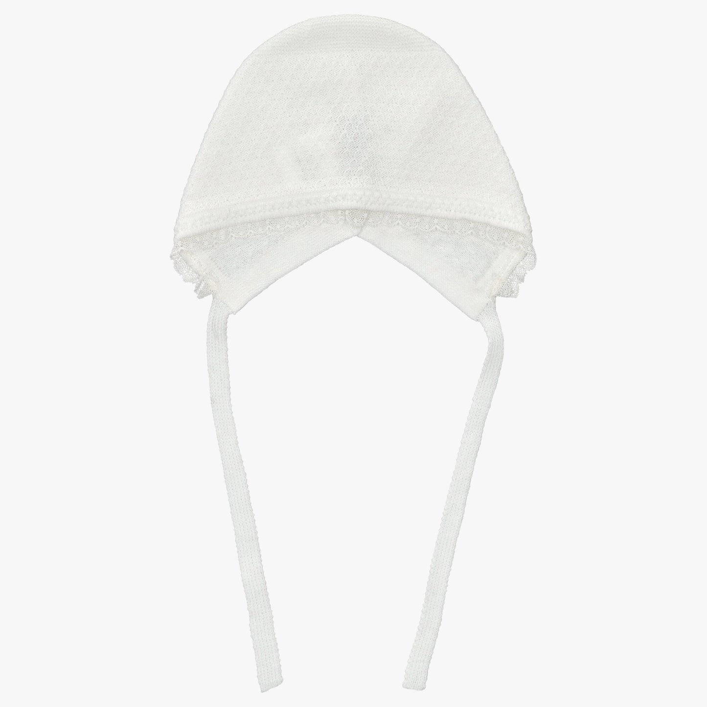 White Knitted bonnet