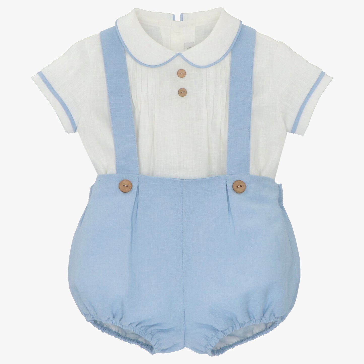 Boys short overall set in blue
