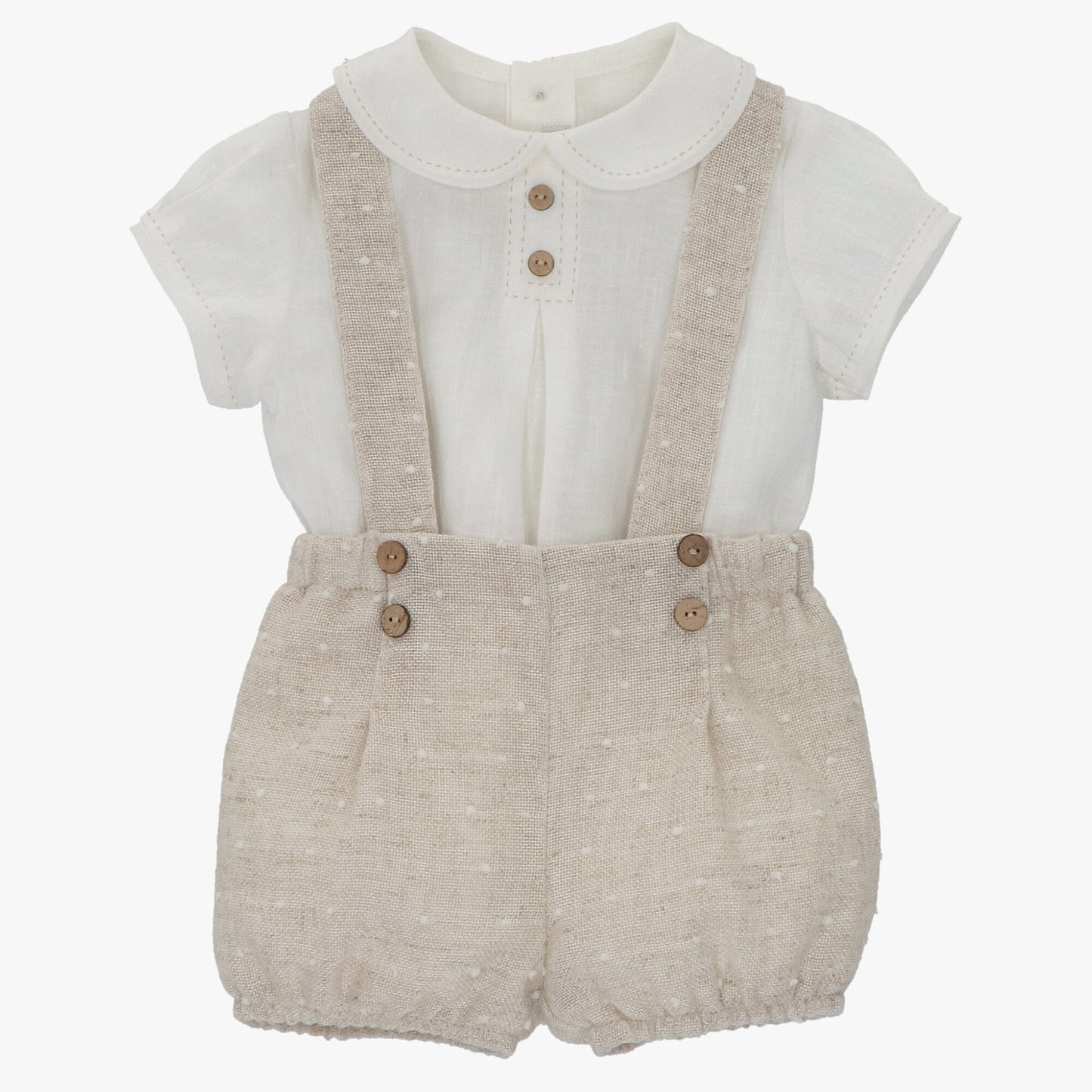 Boys overall set in sand