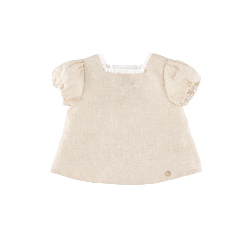 Jacqueline Bubble Short Sleeve Blouse