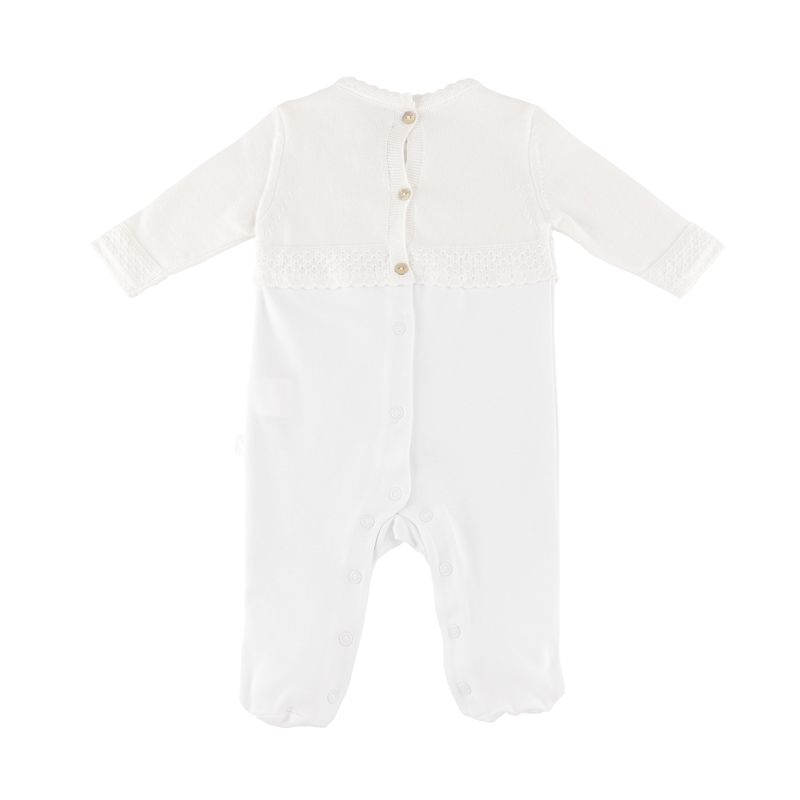Lace Trim Footie