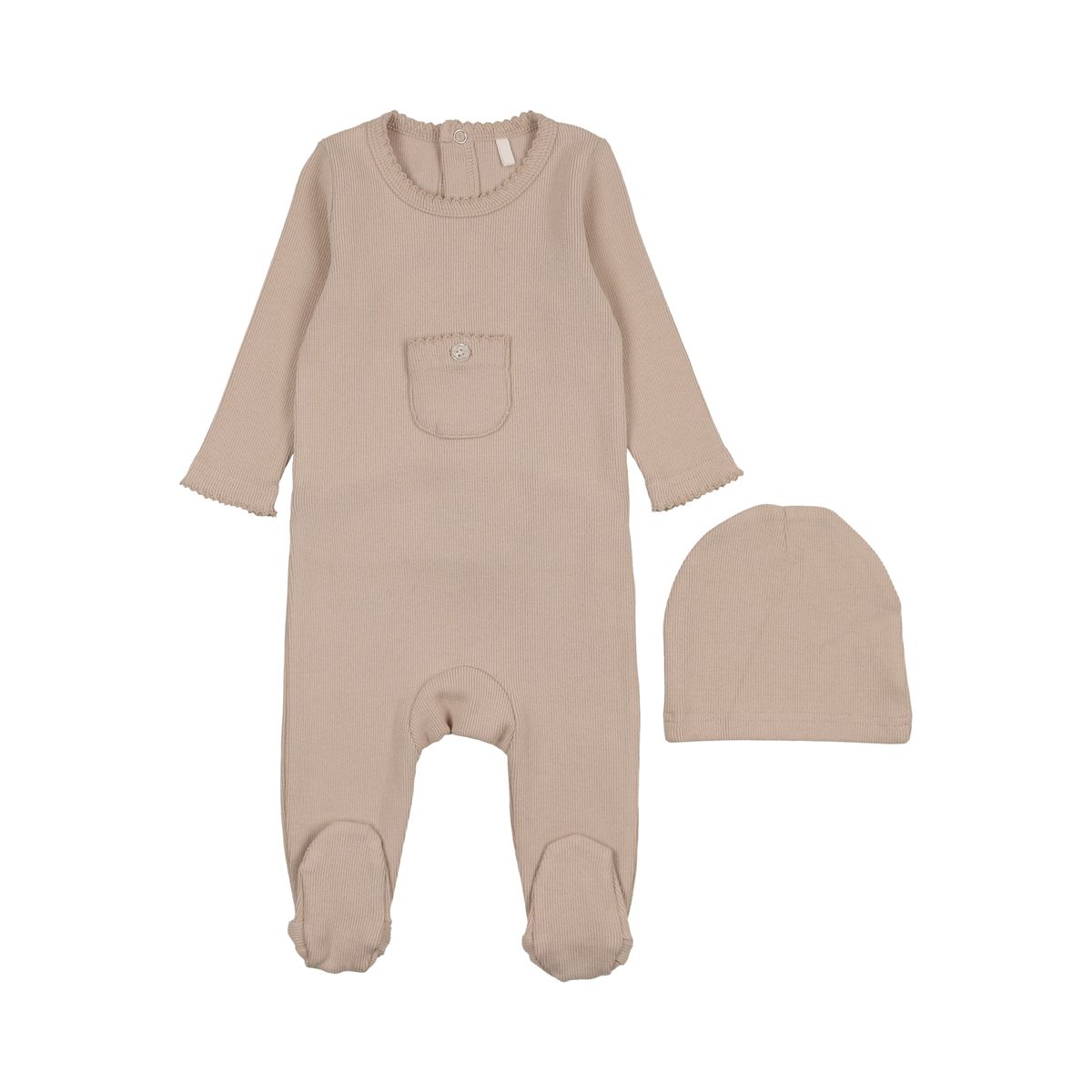 Ribbed Pocket Footie