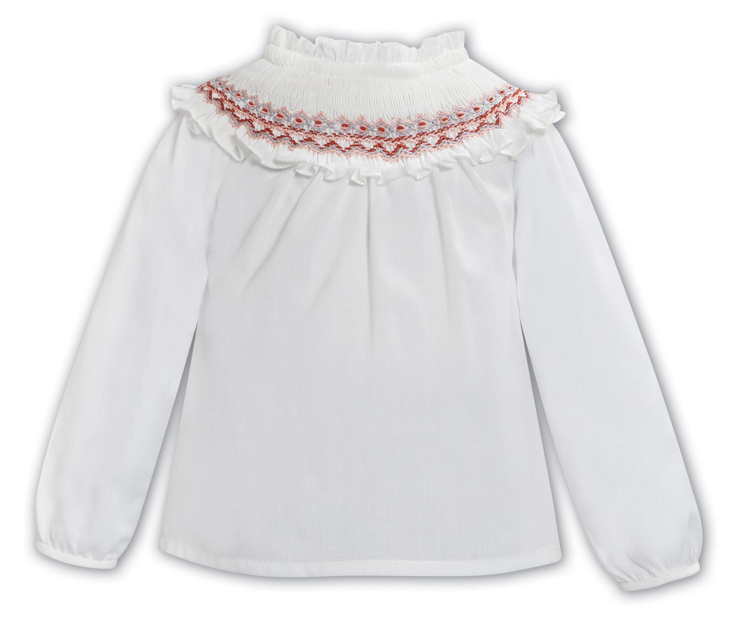Pink Smocked blouse and pant set