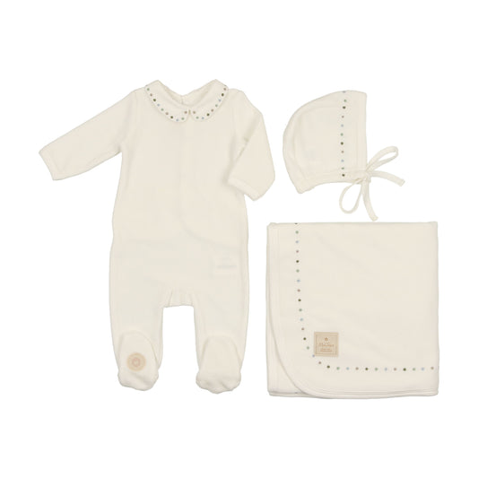 Dot to Dot Collared Layette Set