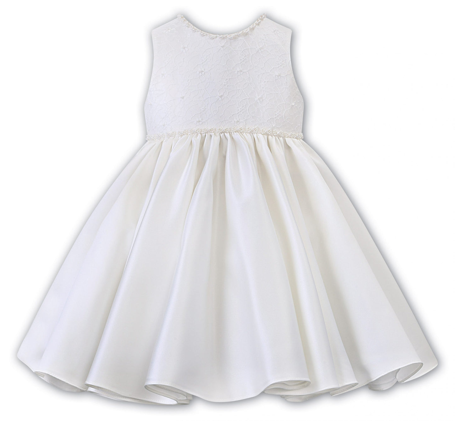 Sleeveless lace top gown