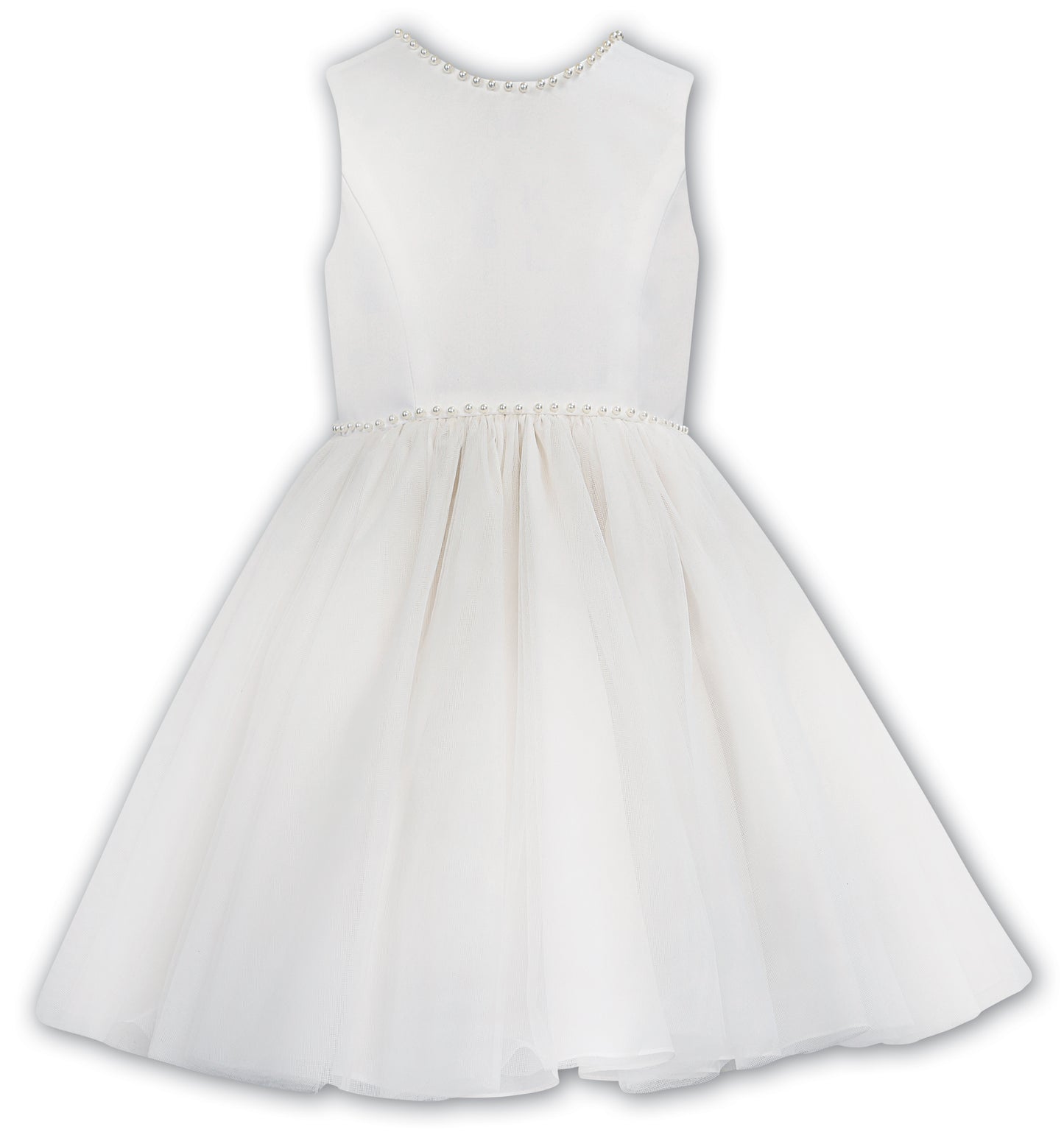 Sleeveless satin gown
