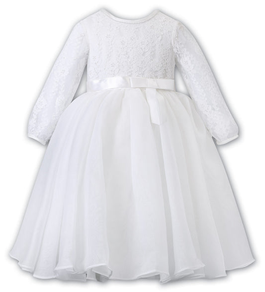 Long sleeve lace gown