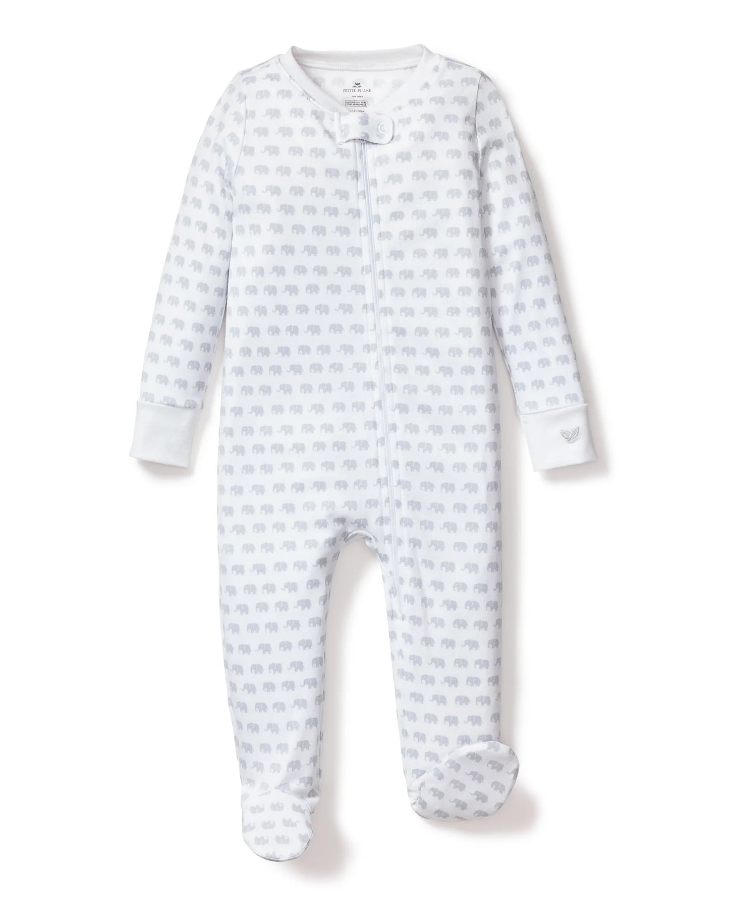 Grey Elephants Pima Romper