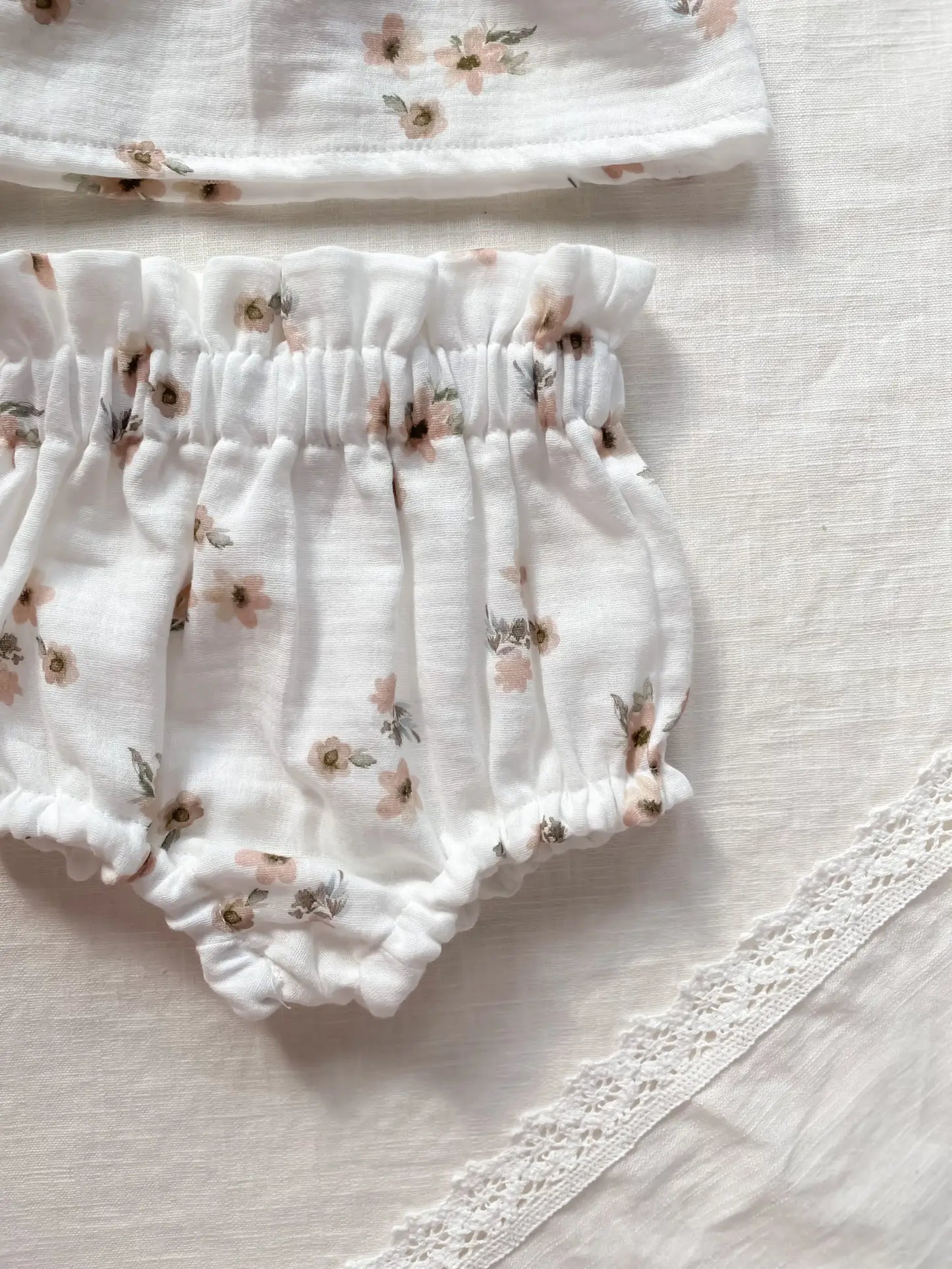 Floral muslin bloomer