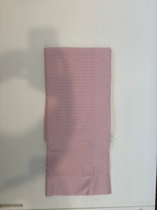 Pink wrap knit blanket
