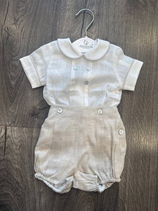 James Linen Romper