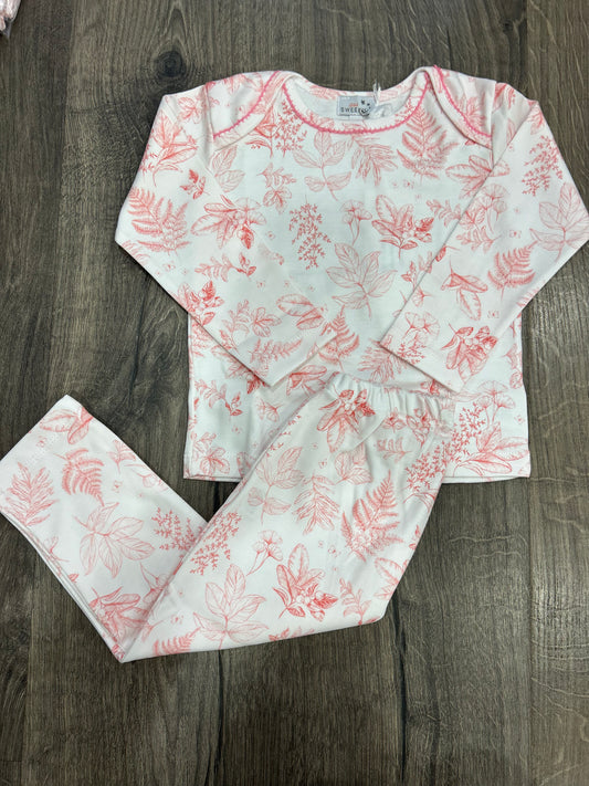 Toile De Jouy | PINK Pyjama Picot 2pcs no feet