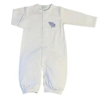 Baby Boy's "Elephant Collection" Pima Cotton Converter Gown