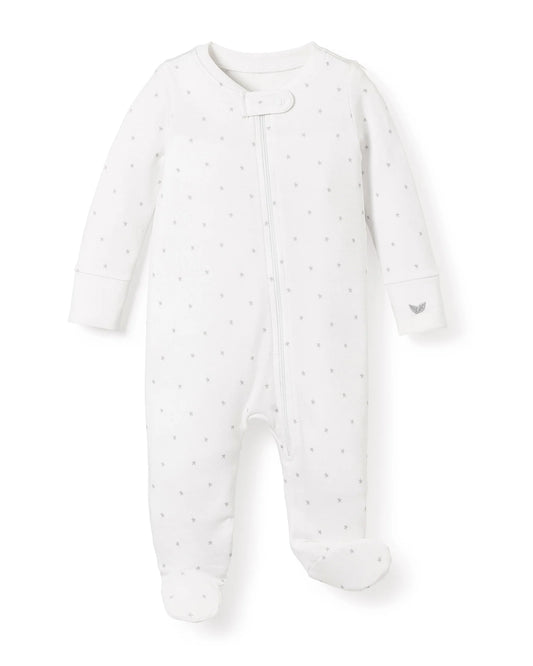 Luxe Pima Grey stars romper
