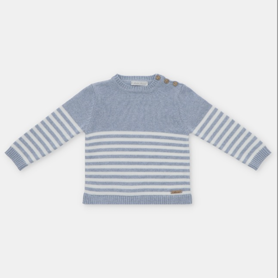 Striped knit Blue sweater