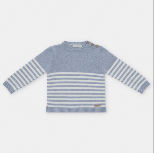 Striped knit Blue sweater