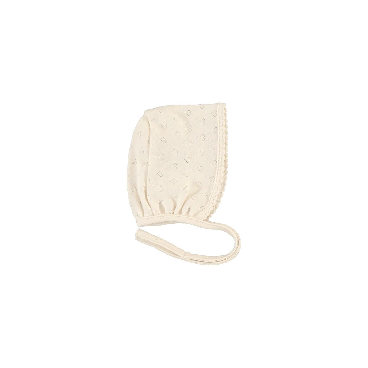 Bebe Heart Bonnet Heart Pointelle