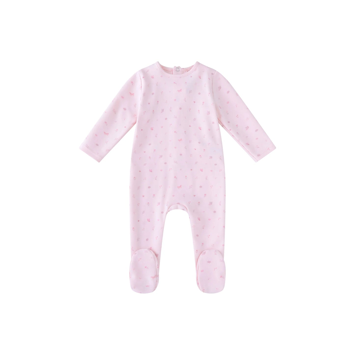 Pink Butterfly All Over Print Footie