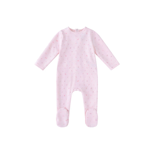 Pink Butterfly All Over Print Footie