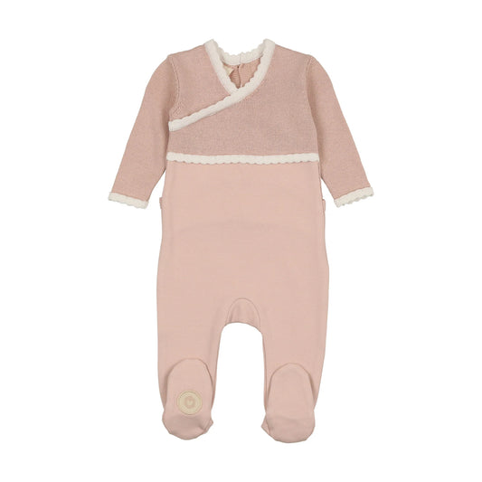 Classic Pink Wrap Footie