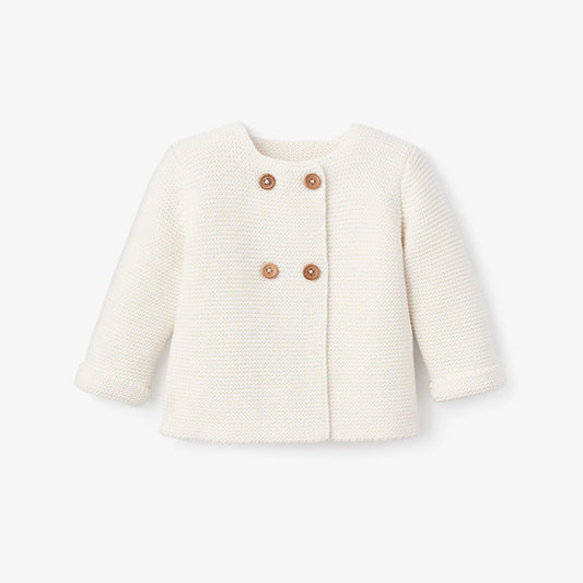 SOFIA & FINN CARDIGAN KNIT SET-WHITE