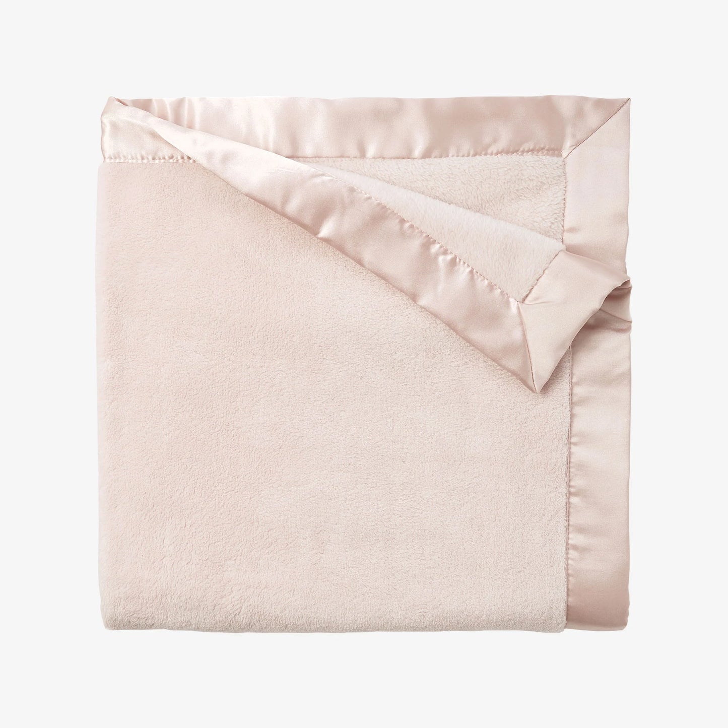 SATIN TRIM FLANNEL FLEECE BABY STROLLER BLANKE