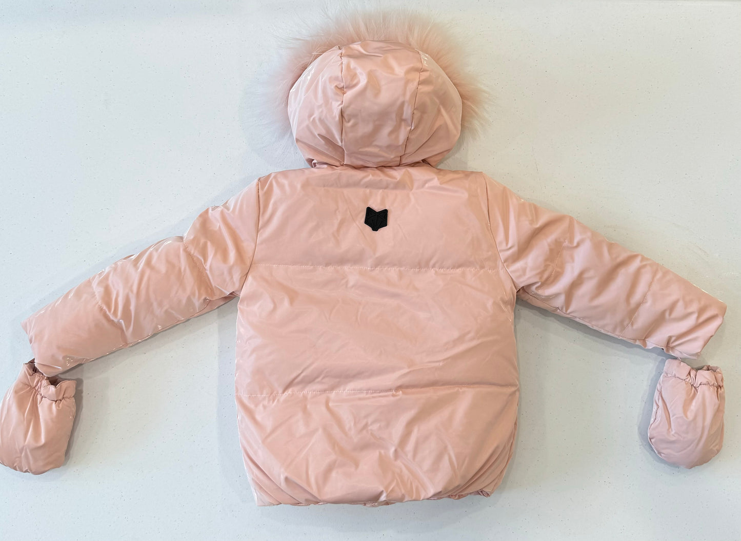 Reversible pink flowers jacket